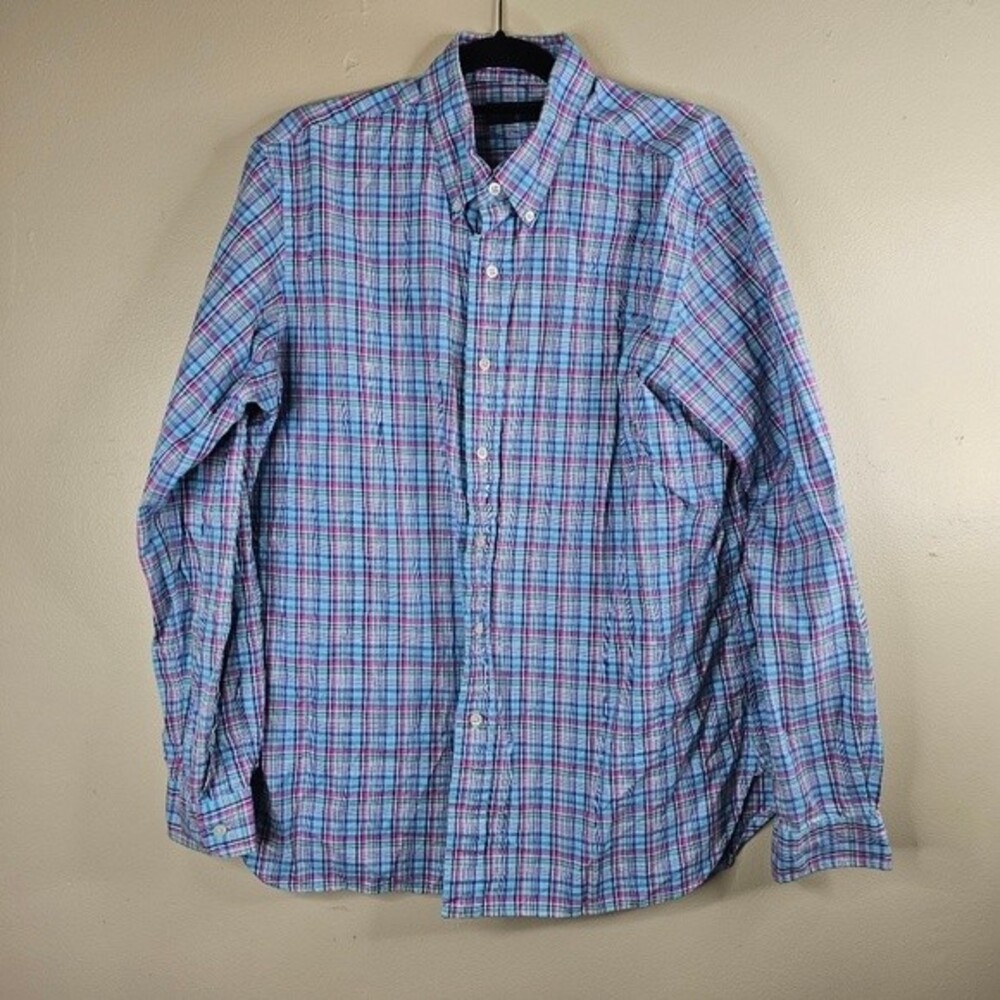 Polo Ralph Lauren multi color plaid cotton button down size xl